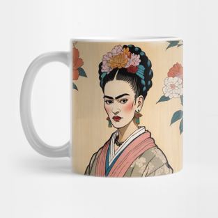 Frida's Eastern Serenity: Illustration Mug